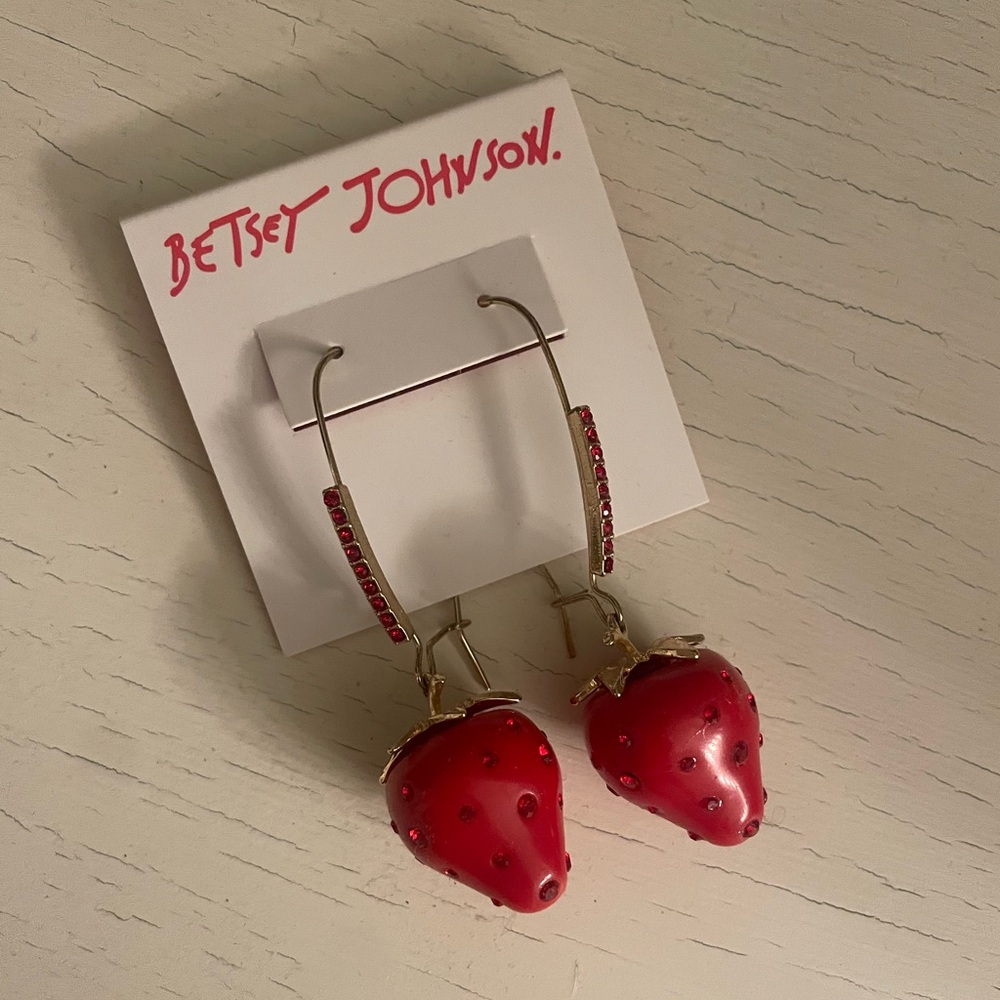 Betsey Johnson Strawberry Earrings